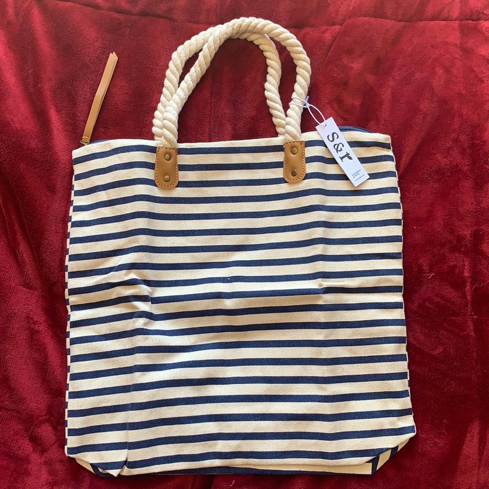 Summer & Rose Striped Tote